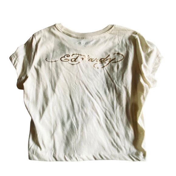 Ed Hardy Baby Tee Size M - Picture 3 of 4